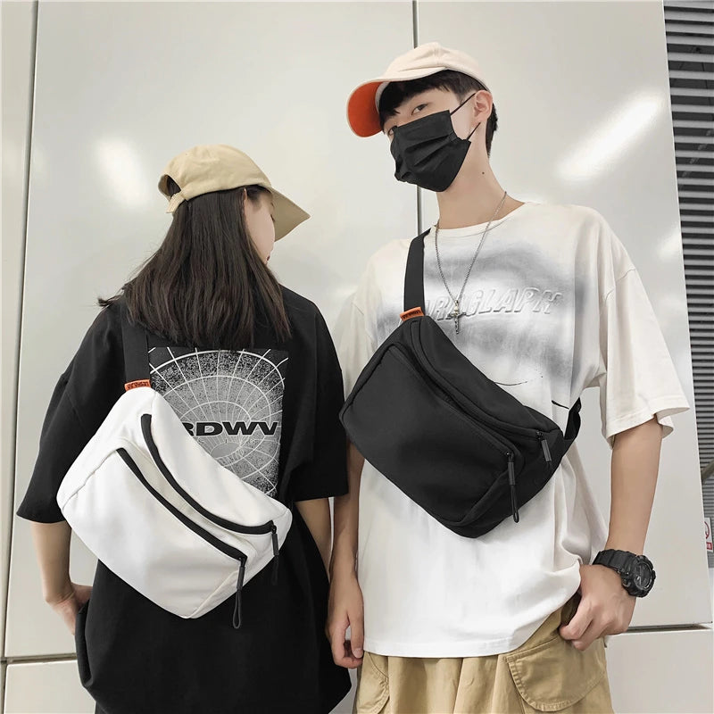 Hip Hop Waist Bag Shoulder Crossbody Bag Multifunctional Chest Bag