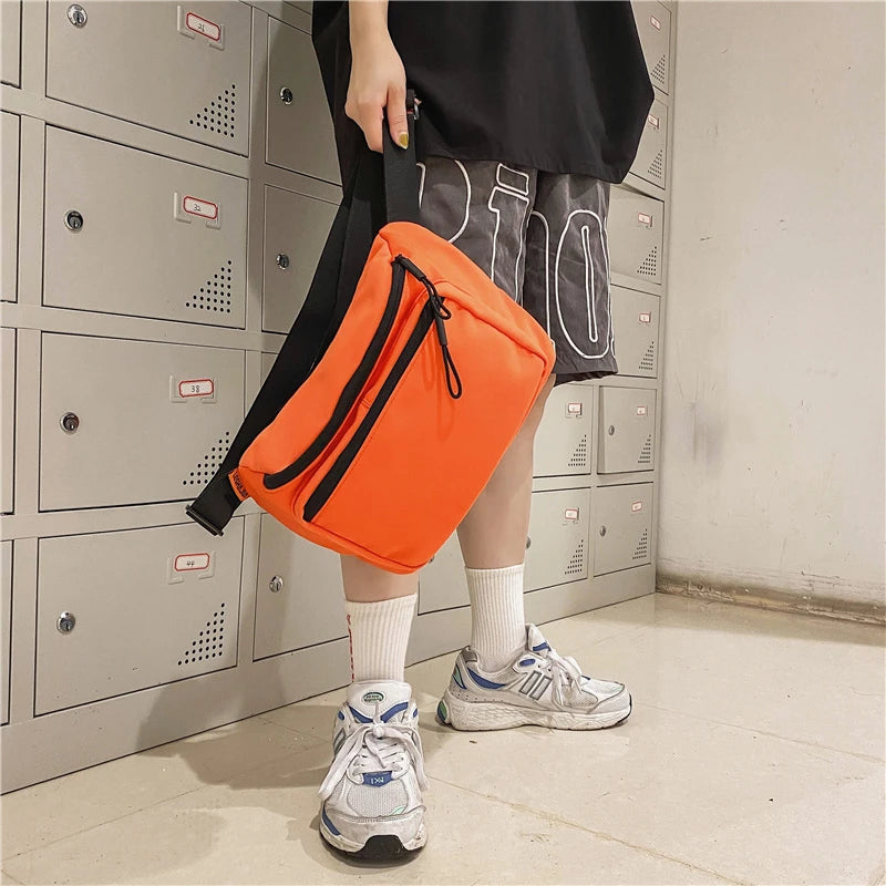 Hip Hop Waist Bag Shoulder Crossbody Bag Multifunctional Chest Bag
