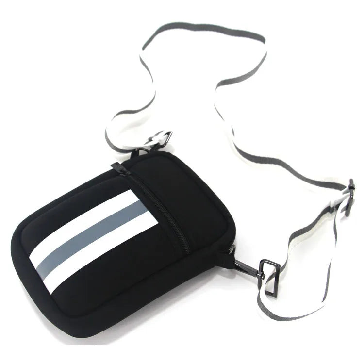 Neoprene Messenger Bag Small Shoulder Bag Waterproof Soft High Elasticity