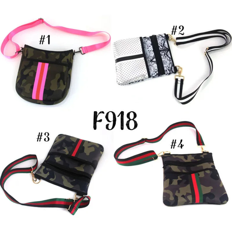 Neoprene Messenger Bag Small Shoulder Bag Waterproof Soft High Elasticity