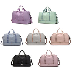 Men & Women's Travel Bag with Shoe Compartment Gym Handbag Large Capacity