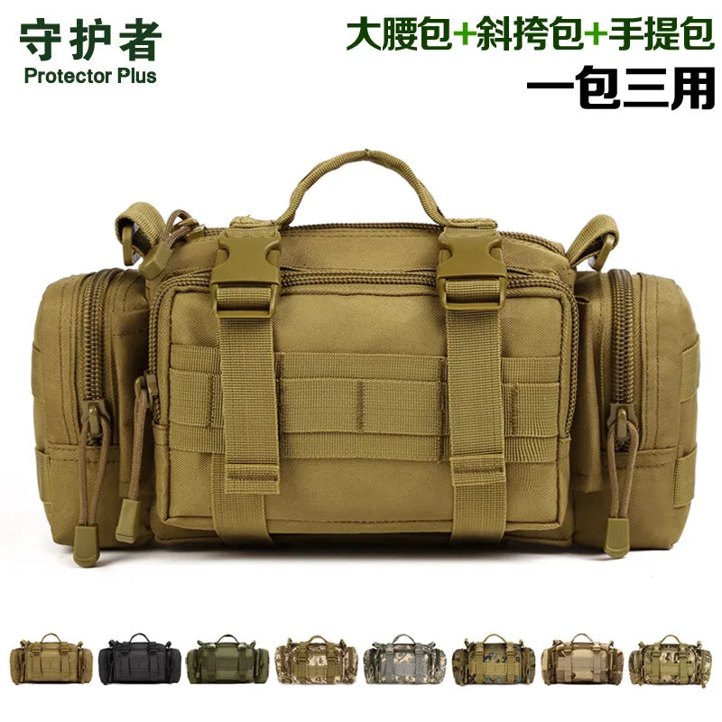 Unisex Nylon Chest Bag Multi-functional Tourist 3-in-1 Magic Waist Pack