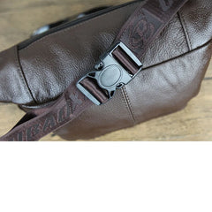 Men Leather Purse Waist Bag Chest Bag Messenger Bag