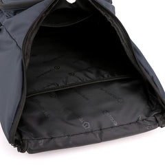 Men's Grey Waterproof Laptop Backpack College Business Travel Bag