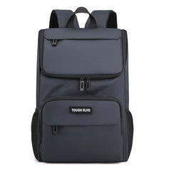 Men's Grey Waterproof Laptop Backpack College Business Travel Bag