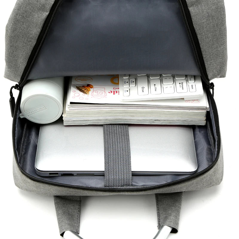 Men's Laptop Backpack Aluminum Handle Large Capacity