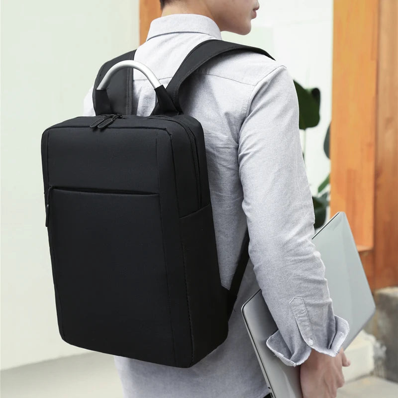 Men's Laptop Backpack Aluminum Handle Large Capacity