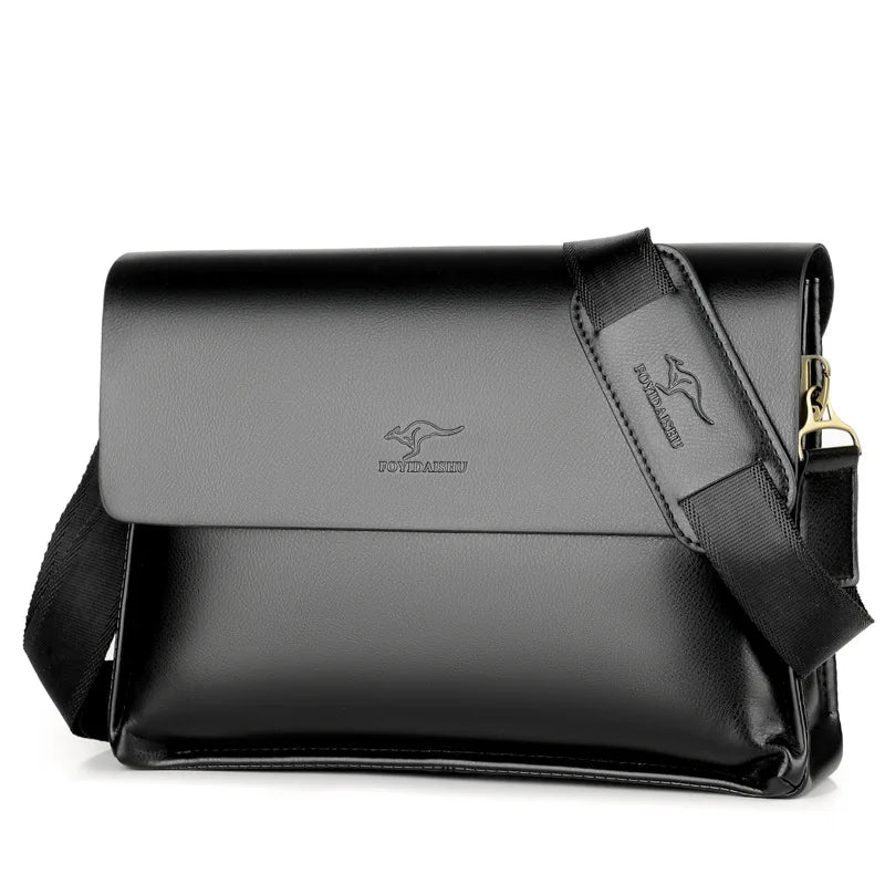 Men's Kangaroo Shoulder Bag Business Messenger Bag