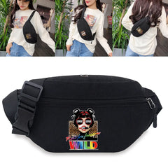 Leopard Print Outdoor Sports Bag Korean-style Waist Fanny Pouch