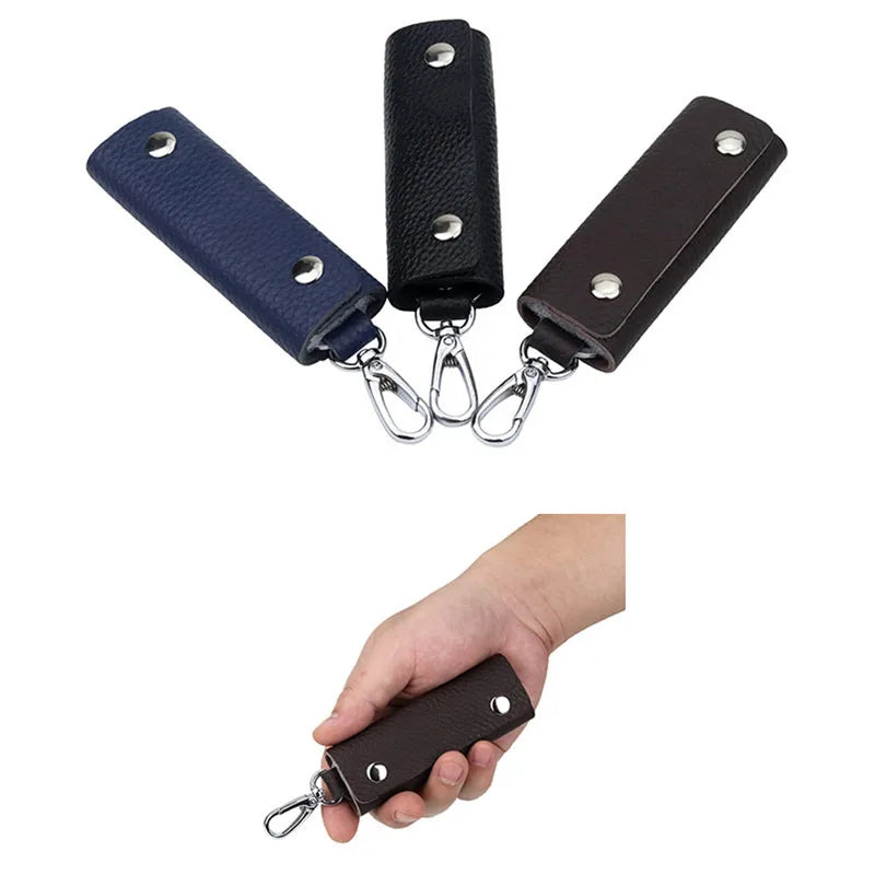 Business Leather Key Case Waist Hanging Key Chain Car Lock Key Ba