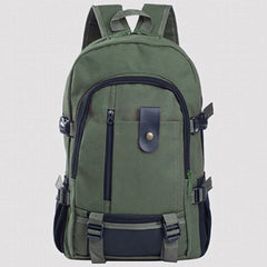Men's Large Canvas Backpack Schoolbag Casual Travel Sport Bag