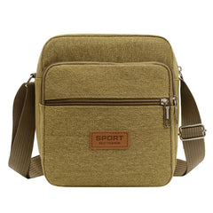 Men's Canvas Shoulder Bag Business Crossbody Bag Male Travel Messenger Bag