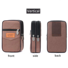 Men's Canvas Waist Bag Bum Belt Pack Casual Wearable Fanny Men