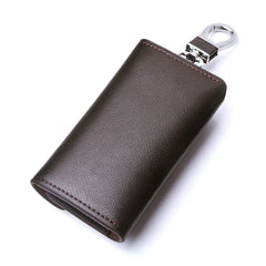 Men's Leather Key Holder Wallet Organizer Keychain