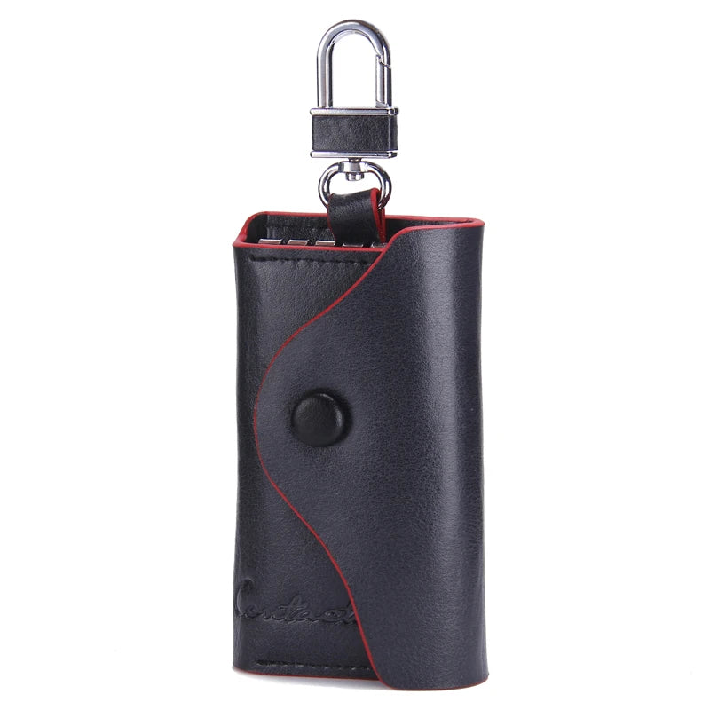 Men's Leather Key Holder Wallet Organizer Keychain