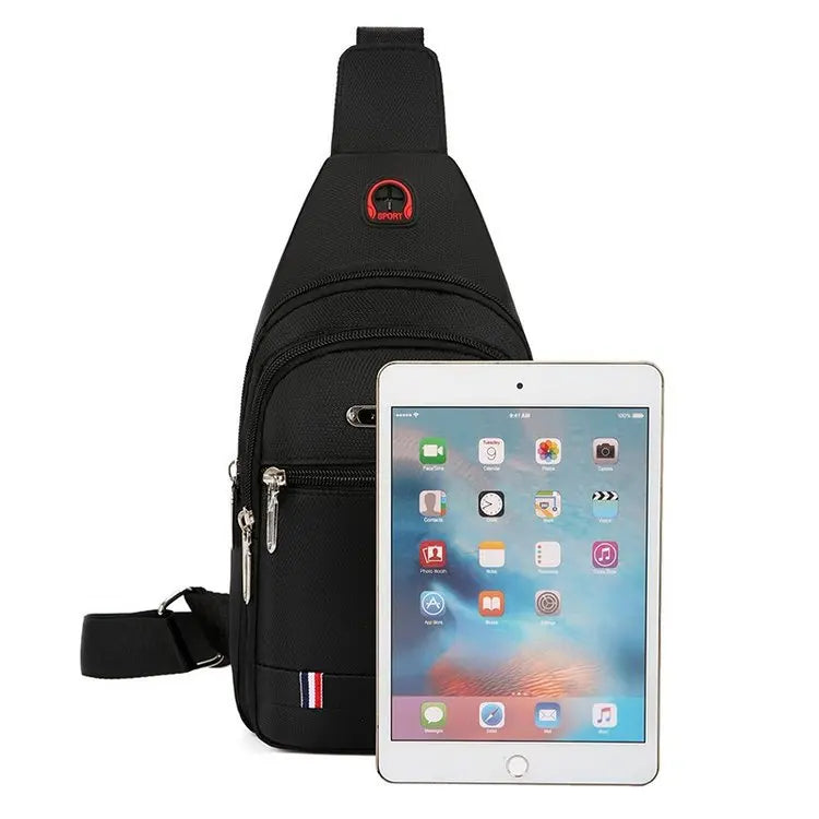 Men's Waterproof Chest Bag Crossbody Messenger Satchel Bolso Hombre