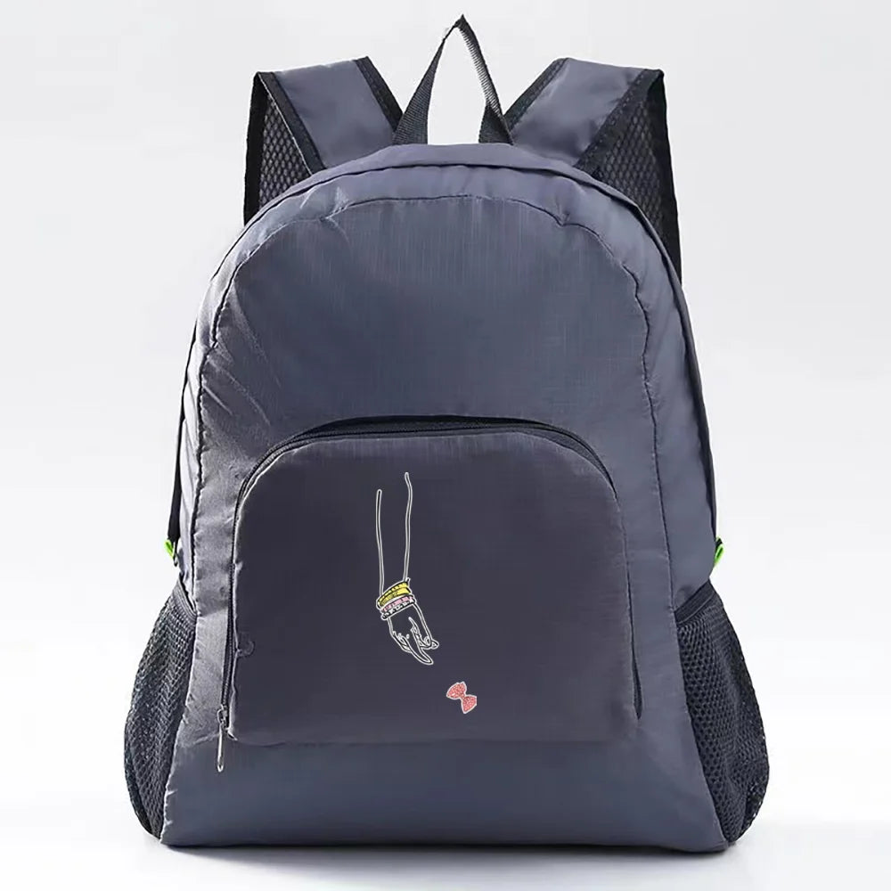 Foldable Waterproof Hiking Backpack with Picture Pattern