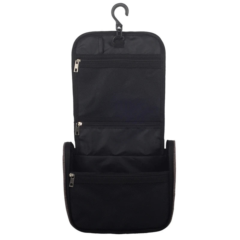 Men's Waterproof Hanging Wash Bag Travel Toiletry Storage