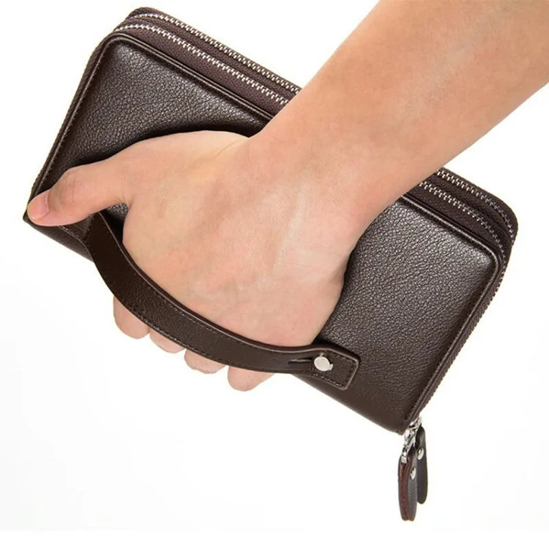 Men's Long Purse Men Wallets Business Large Capacity High Male Purse
