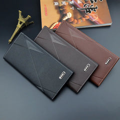Men's Long Wallet Thin Youth Soft Wallet Multi-Card Space Large-Capacity