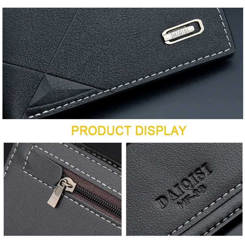 Men's Long Wallet Thin Youth Soft Wallet Multi-Card Space Large-Capacity