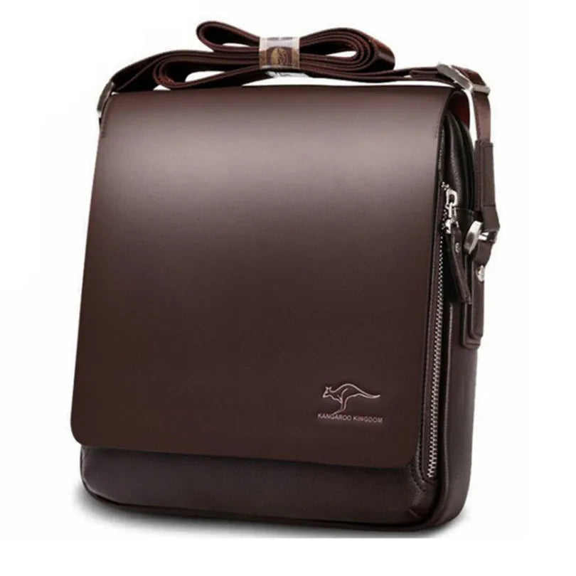 Men's Kangaroo Briefcase Business Shoulder Bag Laptop Messenger Solid Travel Bag