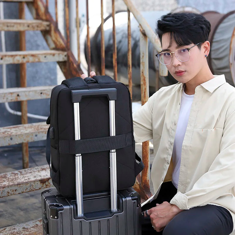 Men's Waterproof Laptop Bag 13 14 15.6" USB Charging
