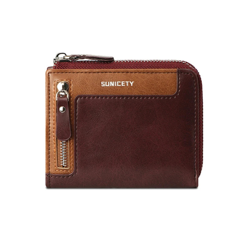 Men's Short Wallet Soft PU Leather Multifunctional Purse
