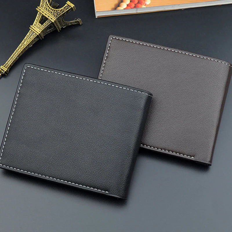 Men's Short Wallet Multi-Card Slot Casual Business Money Clip