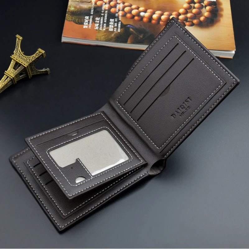 Men's Short Wallet Multi-Card Slot Casual Business Money Clip