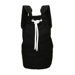Men's Canvas Bucket Bag Drawstring Backpack