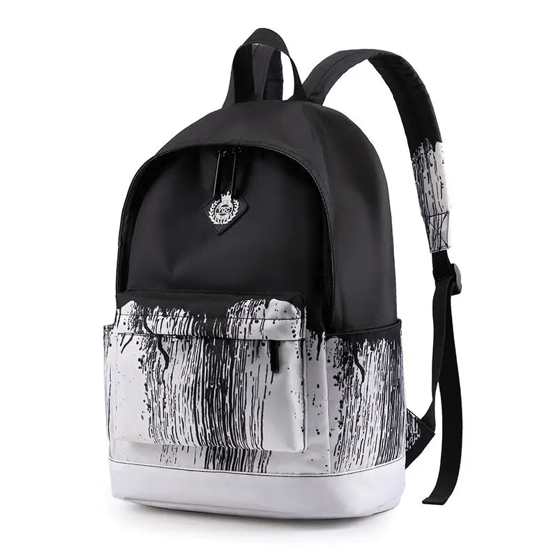 Two Tone School Satchel Backpacks Lightweight Book Bags
