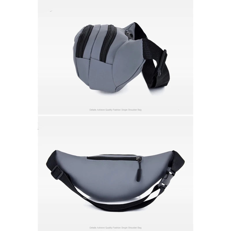 Men's Waterproof Waist Bum Bag Running Belt Pouch Zip Fanny Pack