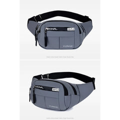 Men's Waterproof Waist Bum Bag Running Belt Pouch Zip Fanny Pack