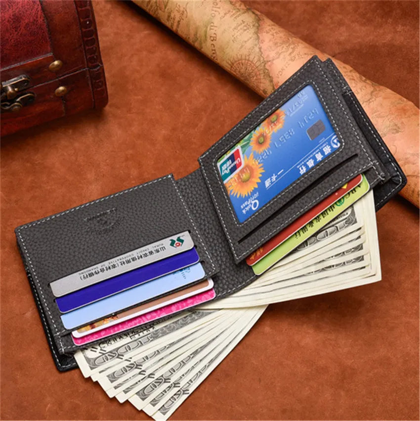 Men's Wallet Bag Short Wallet Ticket Holder