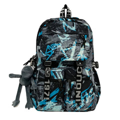 Casual Travel Large Capacity Graffiti Oxford Cloth Backpack