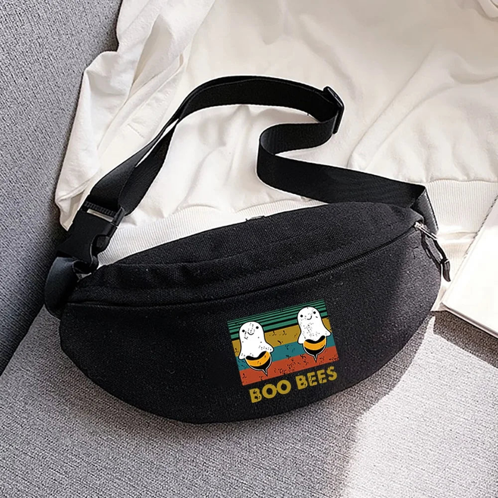 Outdoor Sports Chest Bag Cartoon Printing Waist Bags
