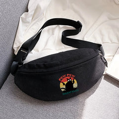 Outdoor Sports Chest Bag Cartoon Printing Waist Bags