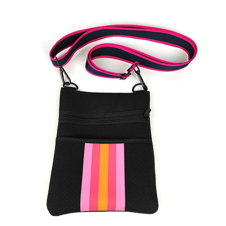Neoprene Crossbody Bag Large Capacity Fanny Pack