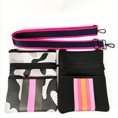 Neoprene Crossbody Bag Large Capacity Fanny Pack