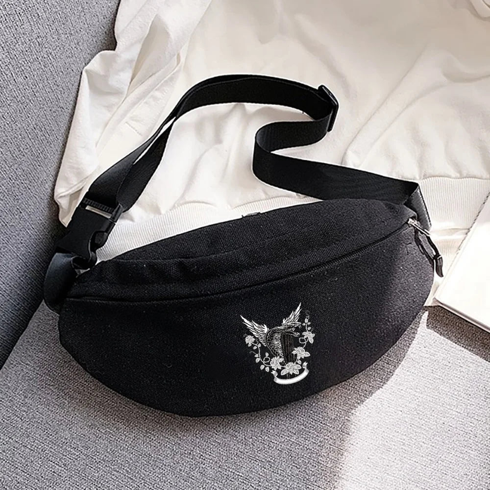 Outdoor Sports Waist Bag Snake Print Key Bag