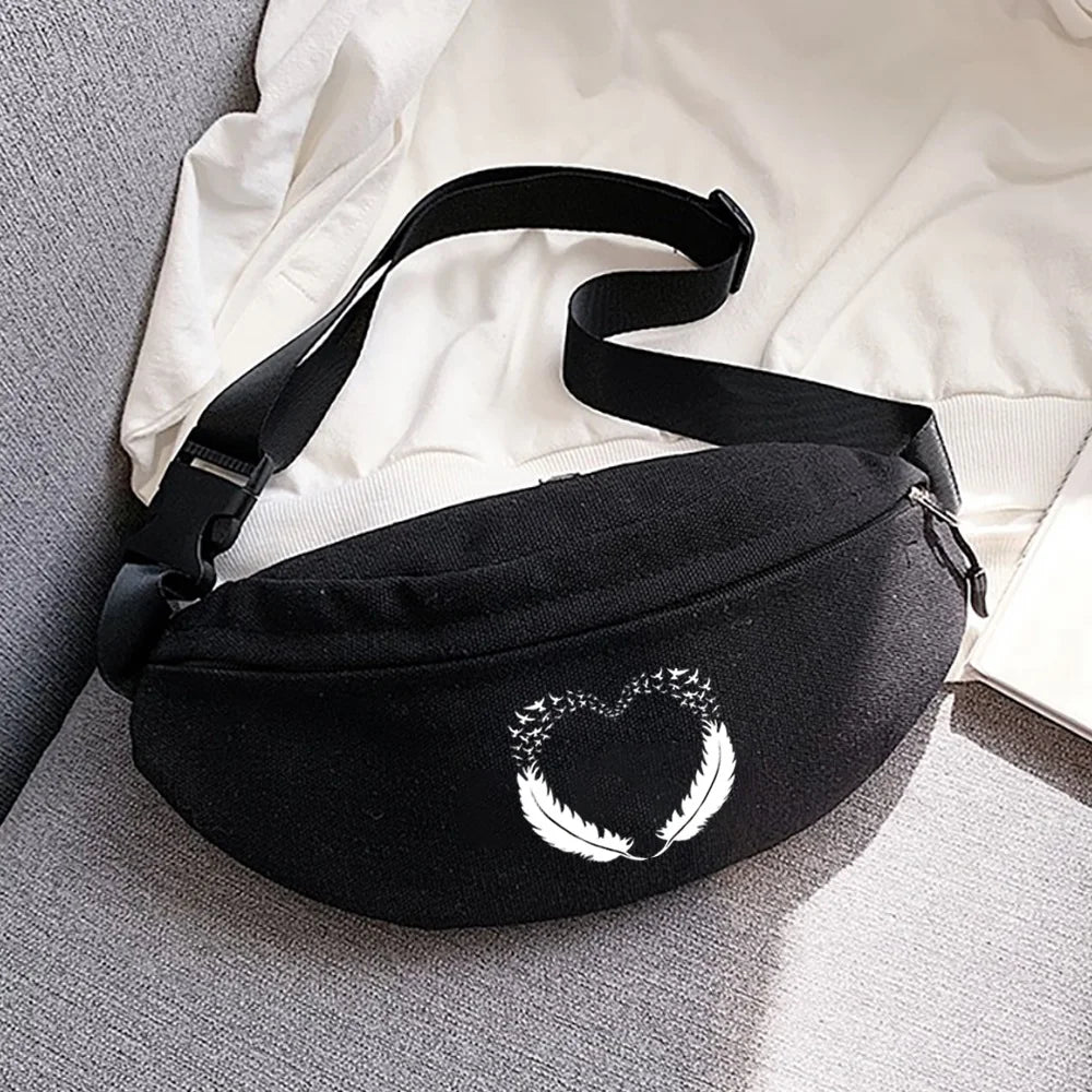 Feather Series Waist Bag for Men and Women