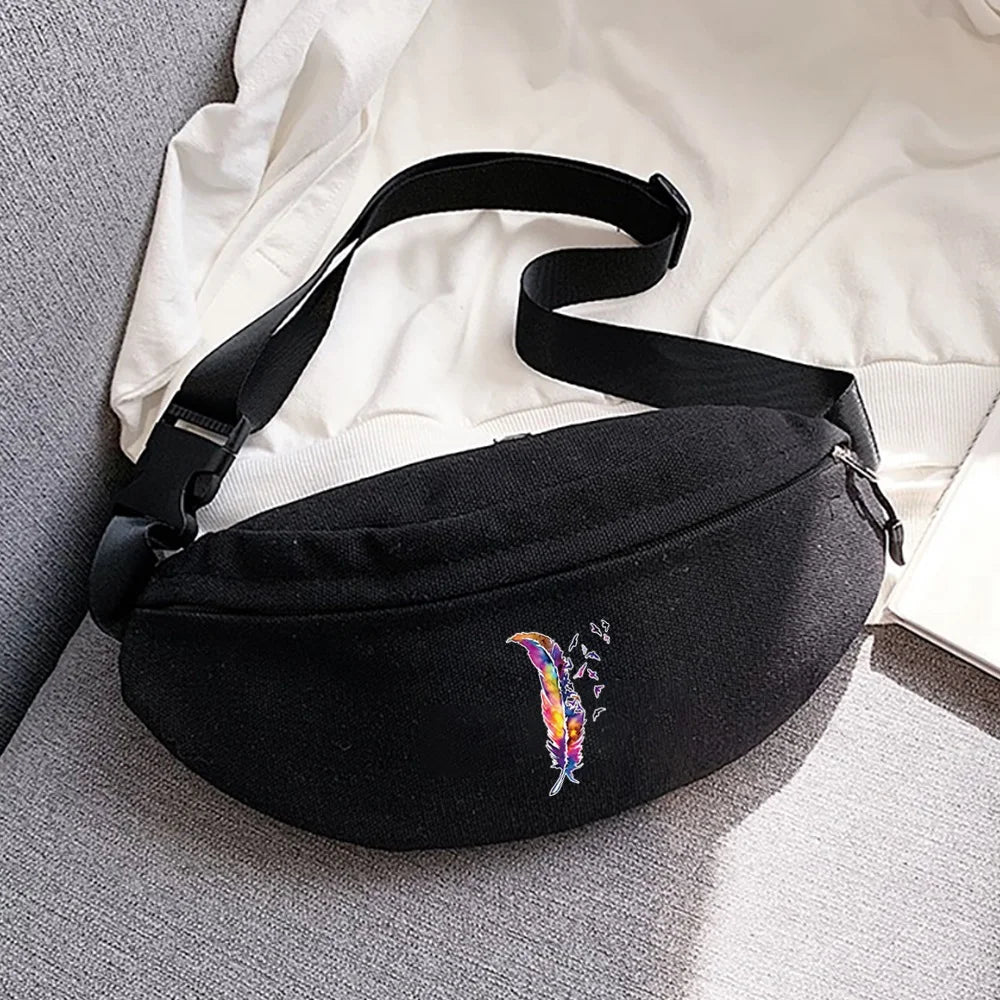 Feather Series Waist Bag for Men and Women