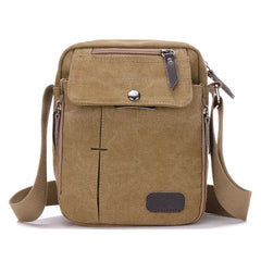 Casual Small Messenger Bag Canvas Shoulder Bag Outdoor Travel Bag
