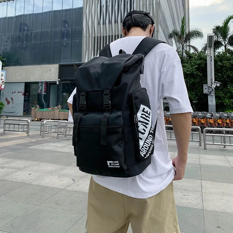 Large Capacity Men's School Backpack for Outdoor Travel
