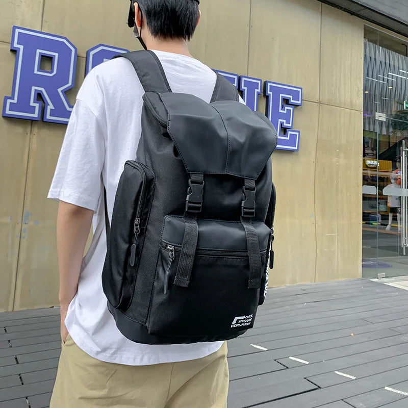 Large Capacity Men's School Backpack for Outdoor Travel