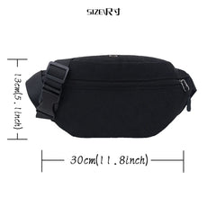 Large Phone Waist Bag Canvas Travel Fanny Pack for Men and Women