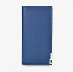 Men's Thin Leather Wallet Clutch Portefeuille Noir Homme