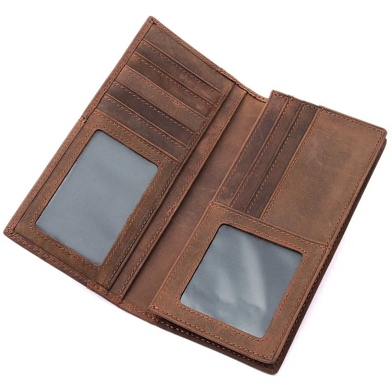 Men Wallet Leather Passport Holder Nightmare Before Christmas Slim Wallet