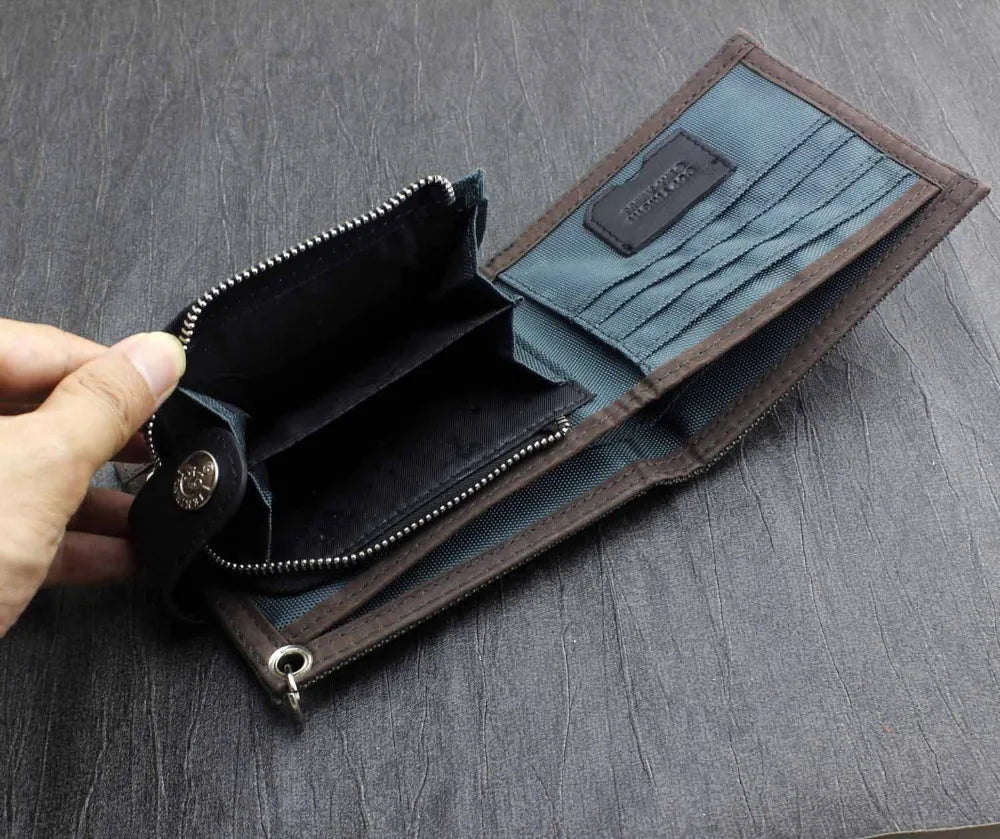 Mens Boys Biker Trucker Wallet With Long Key Chain